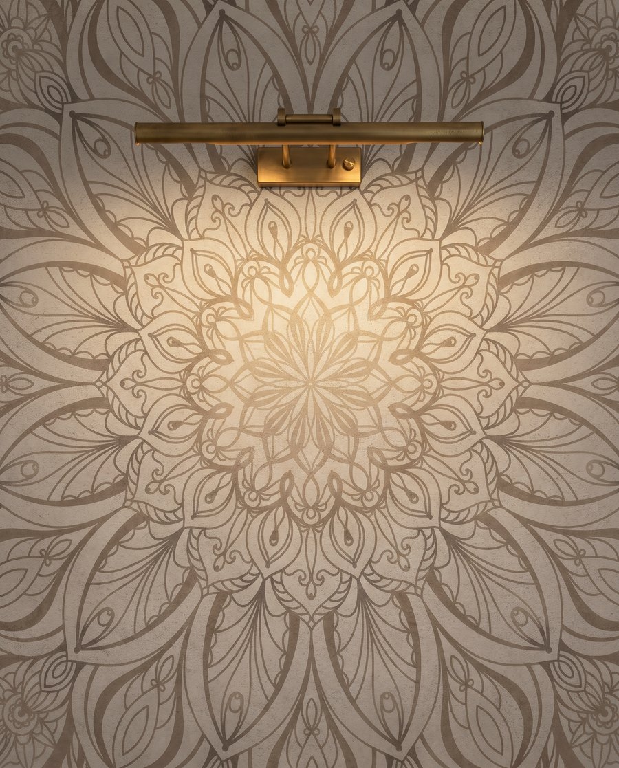 Kvetinová mandala vo vrstvách — detail