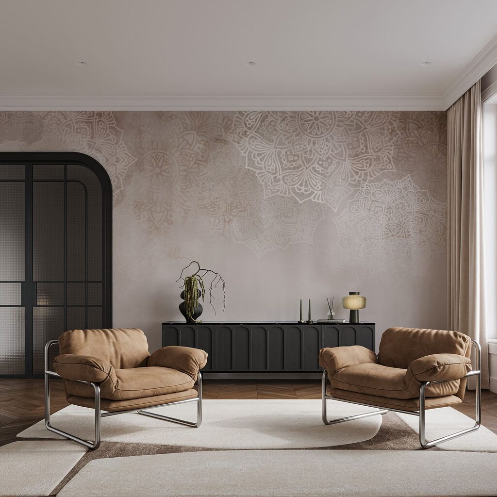 Ornamenty nad farebnou hmlou — interiér 3