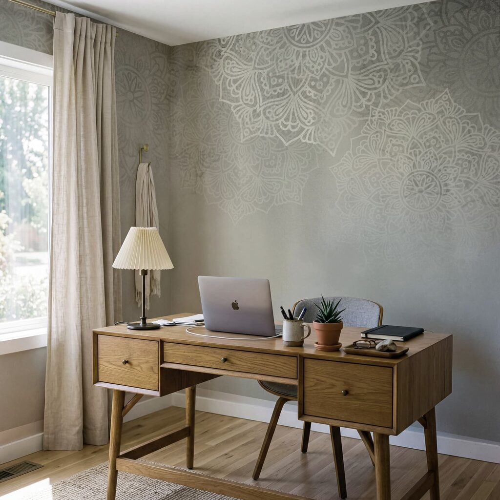 Ornamenty nad farebnou hmlou — interiér 5