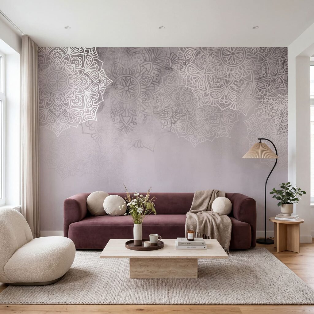 Ornamenty nad farebnou hmlou — interiér 1