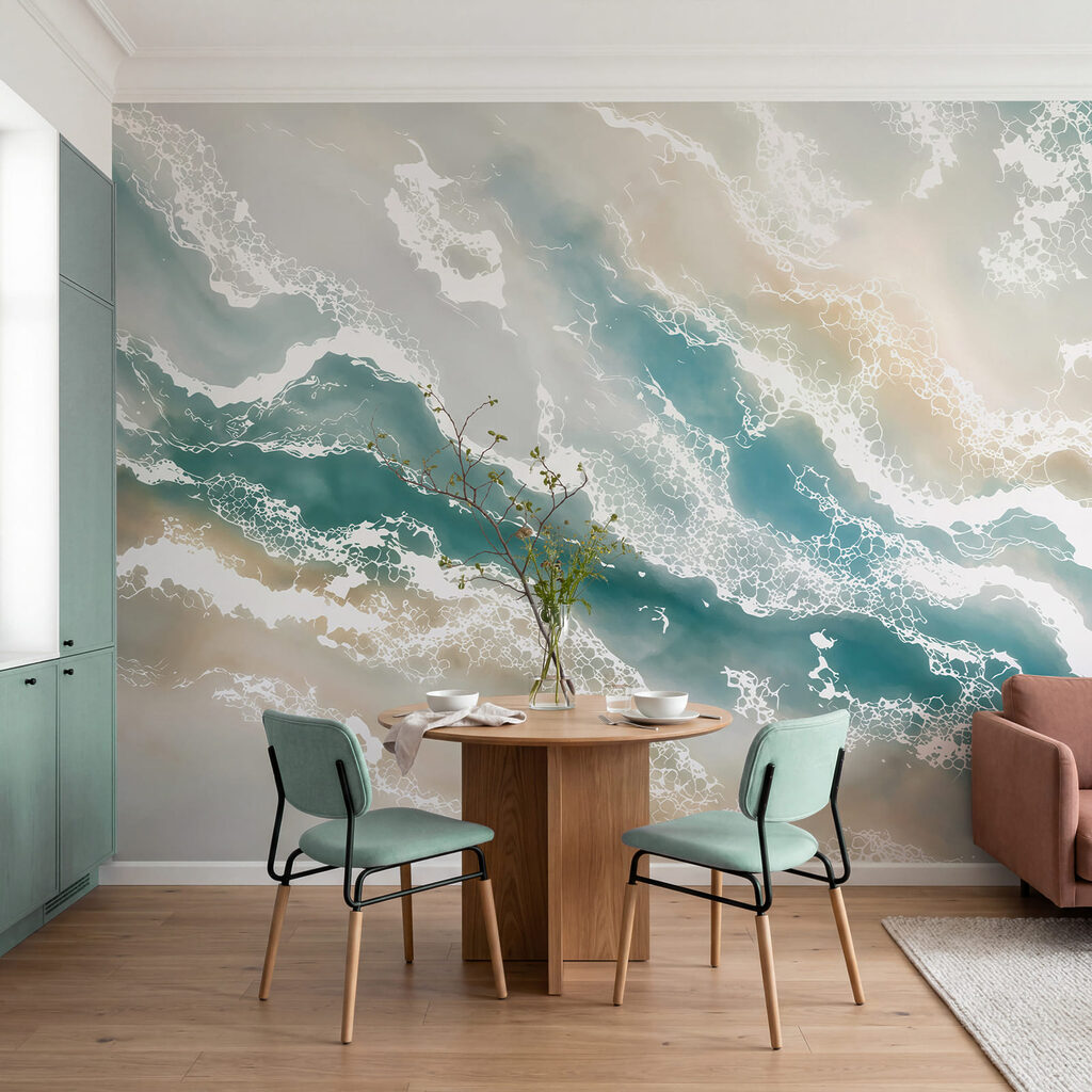 Penivé prúdy farieb v interiéri