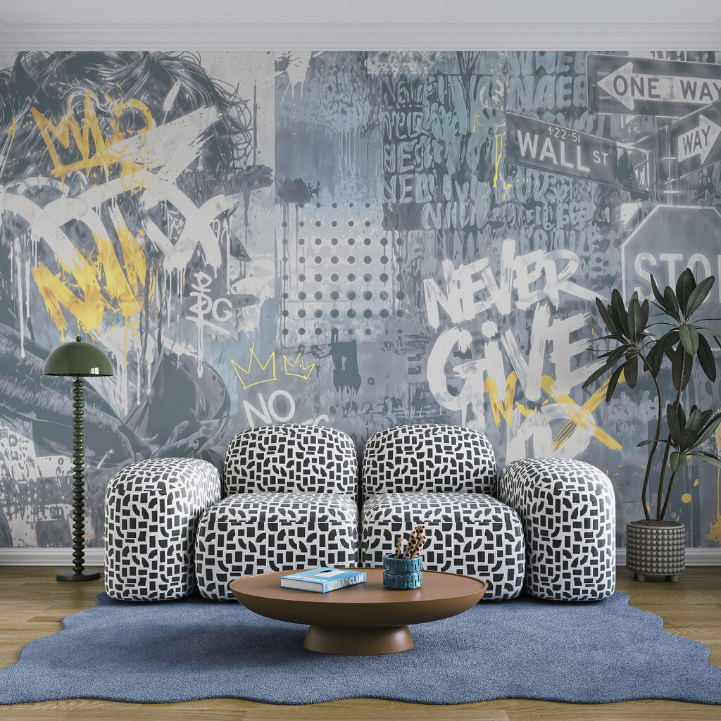 Mesto a graffiti — interiér 3