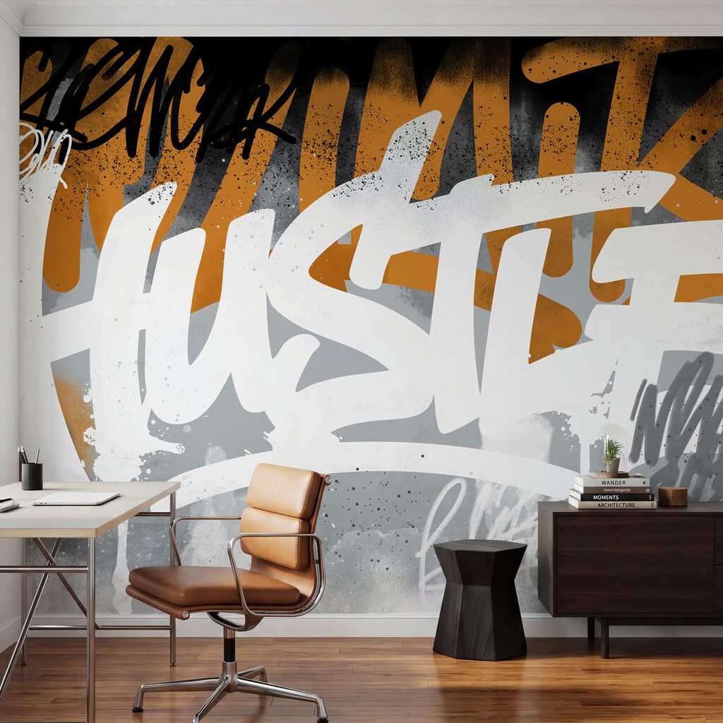 Graffiti písmená a nástreky — interiér 3