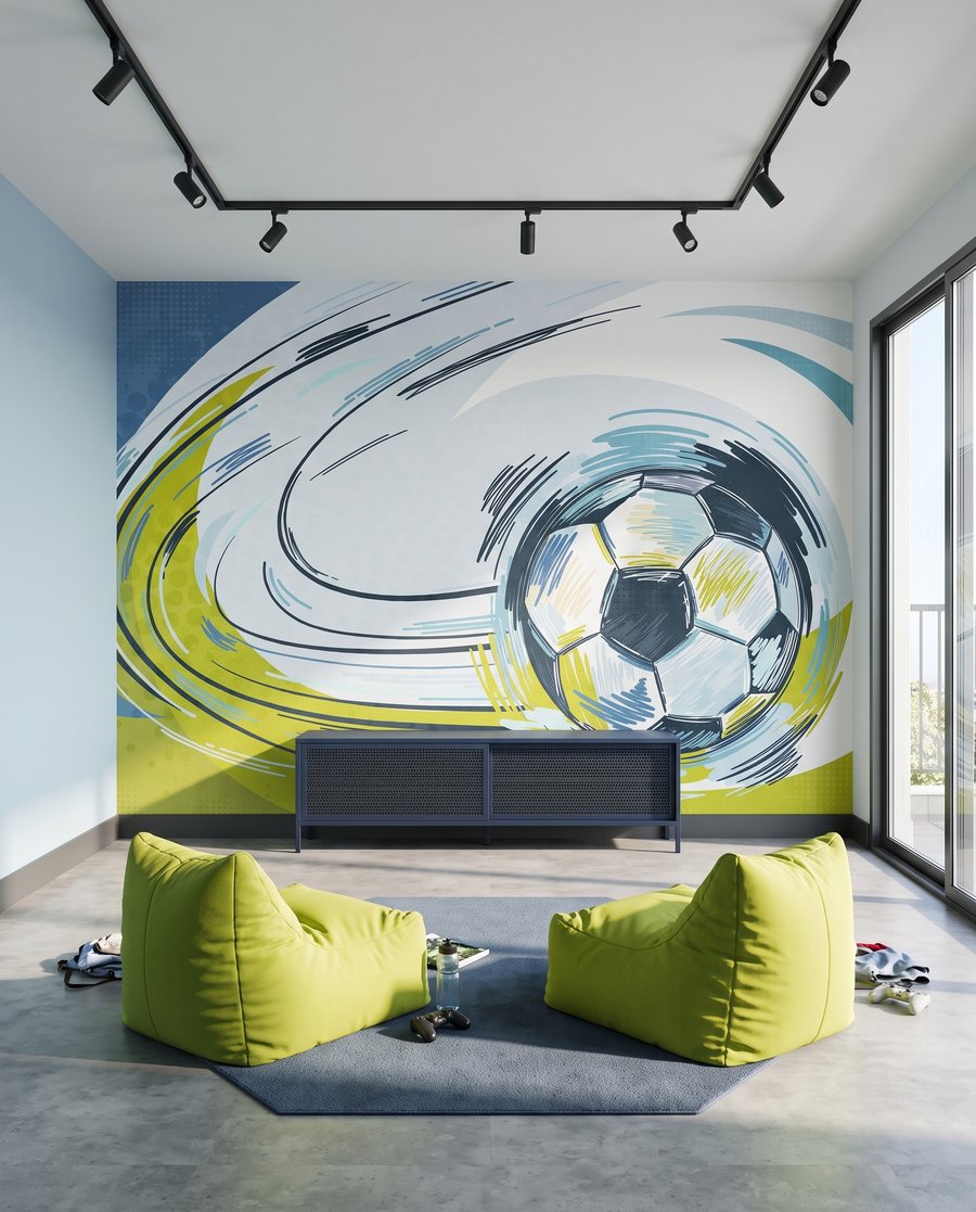 Futbal v oblúku — interiér 2