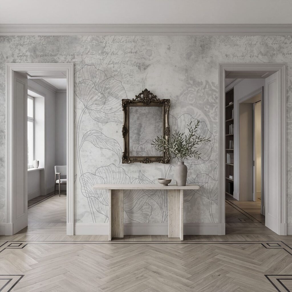Kvetinové línie a ornamenty — interiér 5