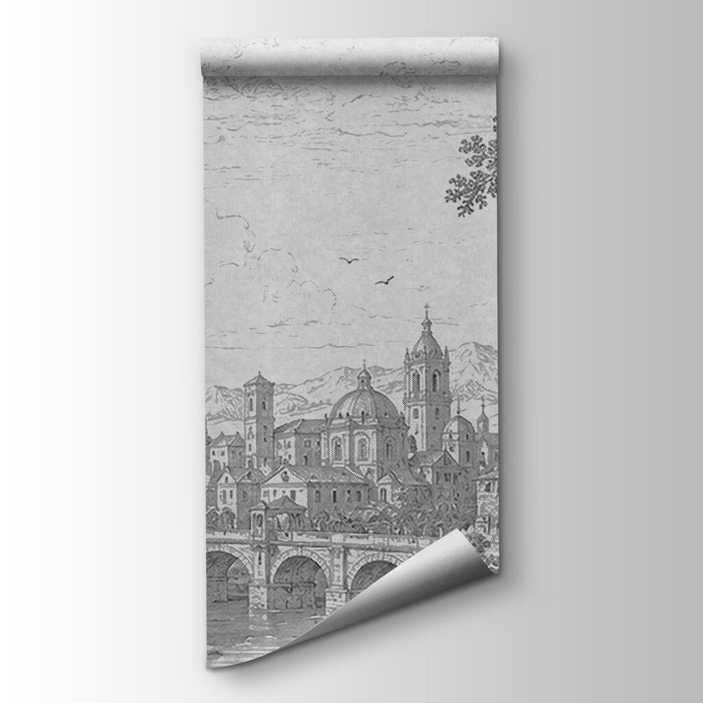 Mesto pri kreslenej vode — pohľad na tovar