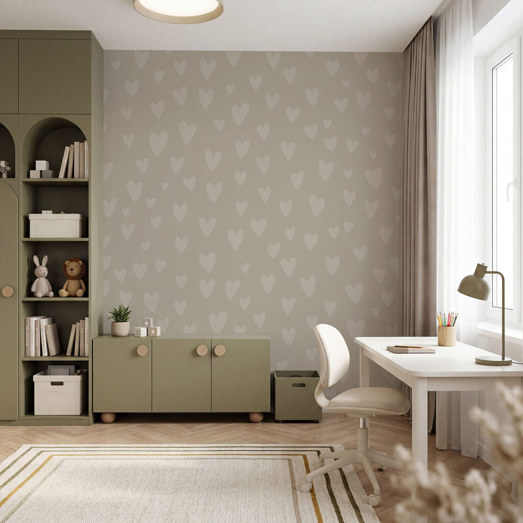 Srdiečka v jemnom opakovaní — interiér 3