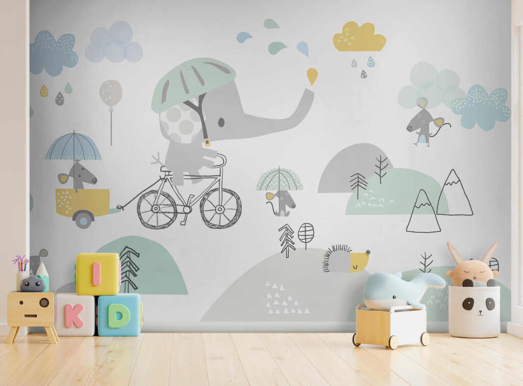 Slon na bicykli — interiér 6