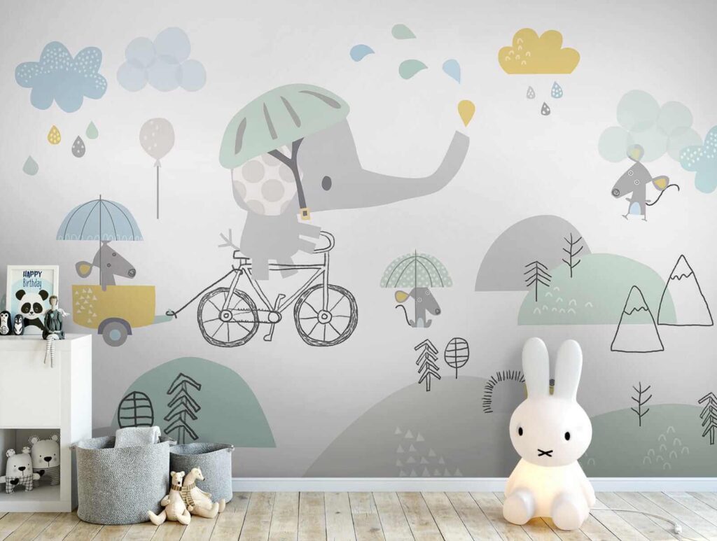 Slon na bicykli — interiér 8