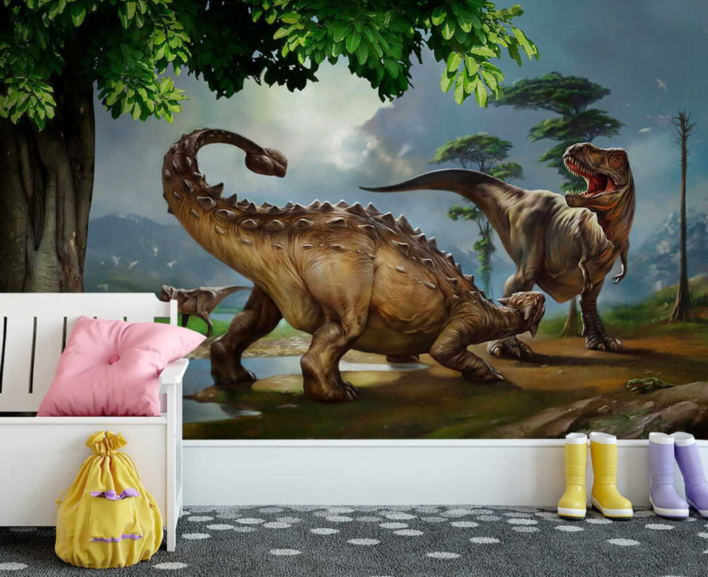 Dinosaury na brehu rieky — interiér 3