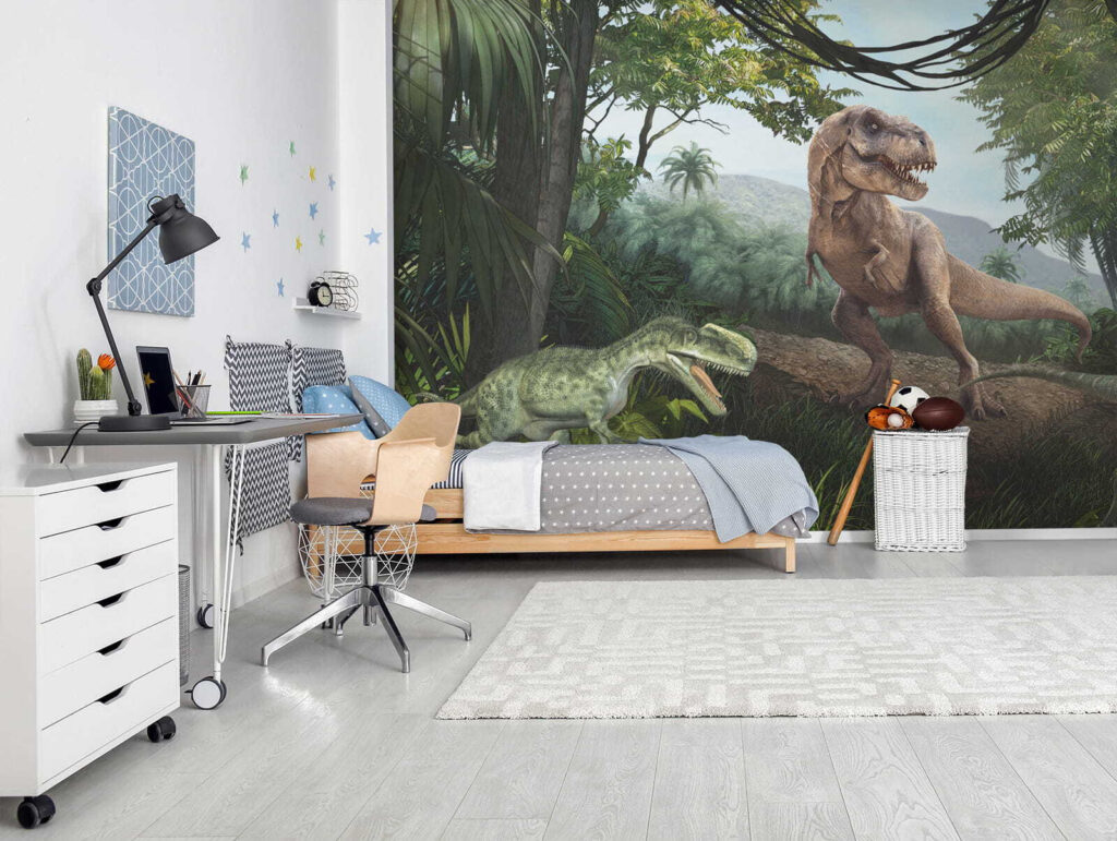 Dinosaury v tmavom lese — interiér 3