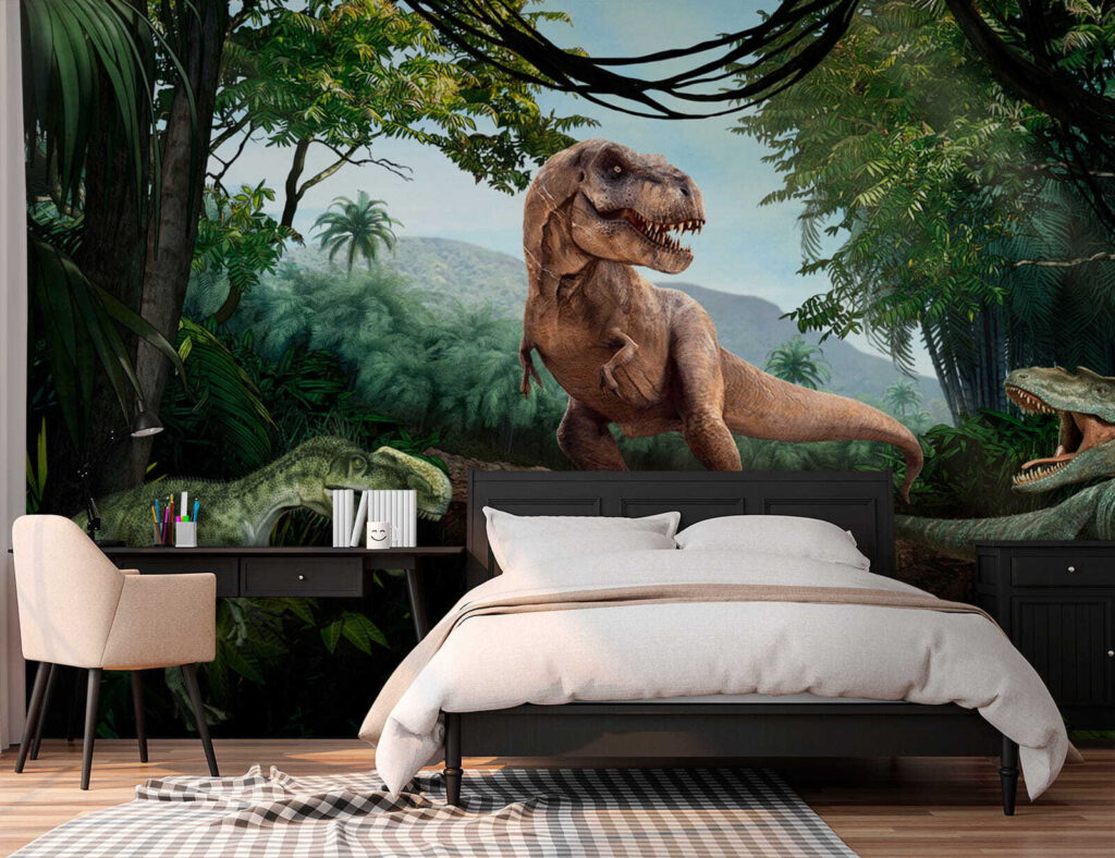 Dinosaury v tmavom lese — interiér 4