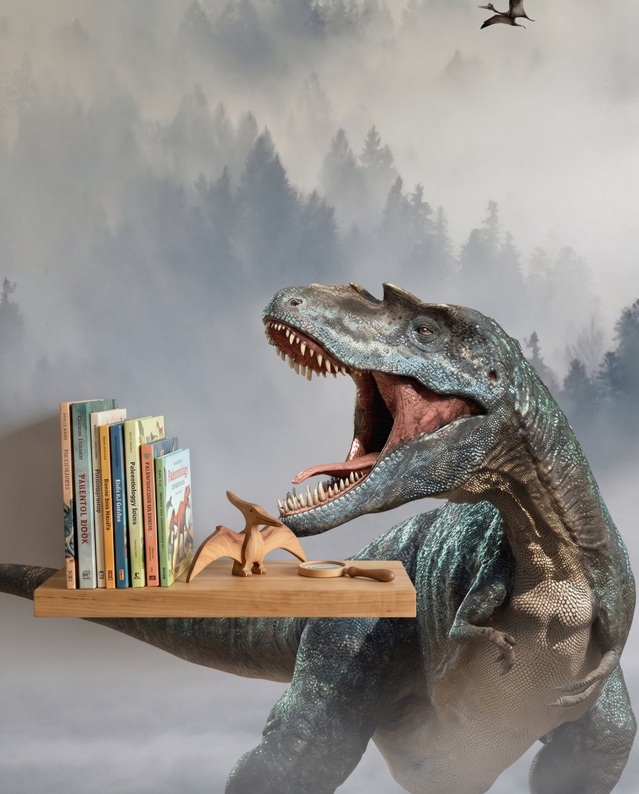 Dinosaury v horskej hmle — detail