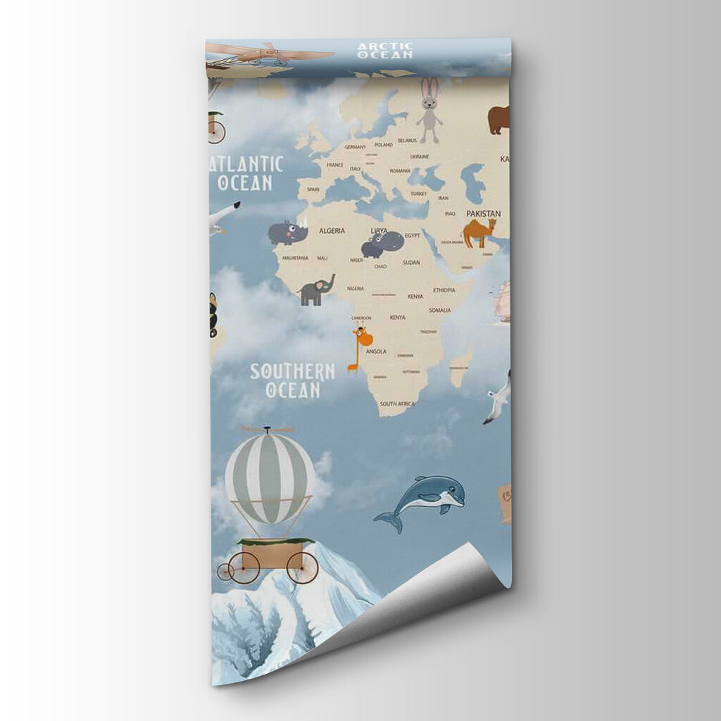 Mapa sveta medzi snami — pohľad na tovar