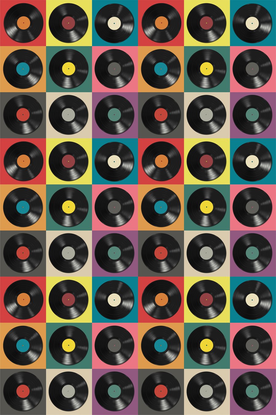 Vinylové platne — celý dizajn