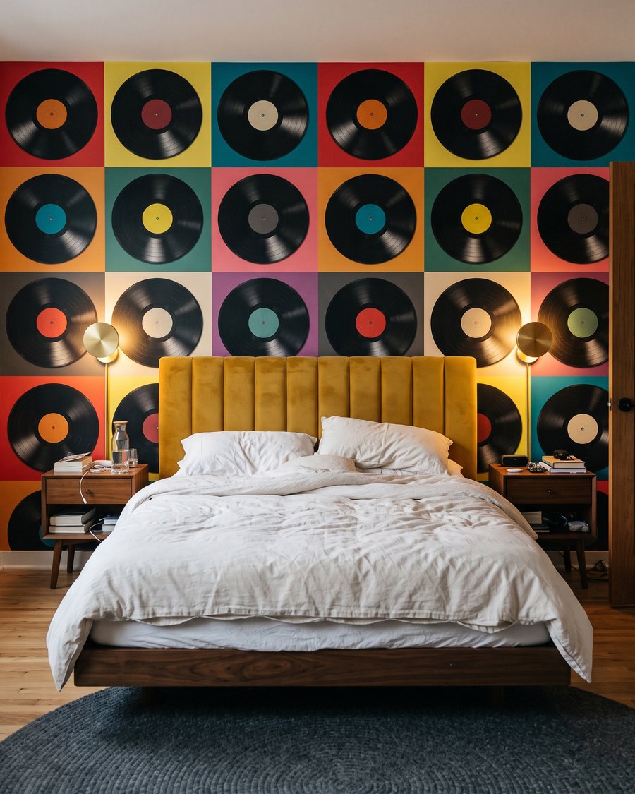 Vinylové platne v interiéri