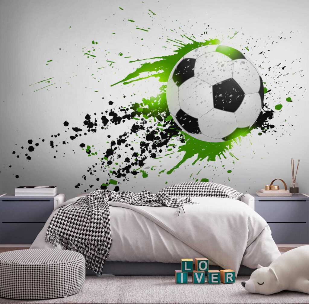Futbal v zelených škvrnách — interiér 2