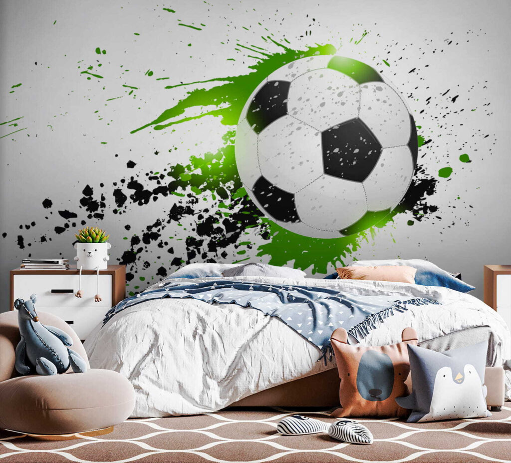 Futbal v zelených škvrnách — interiér 4