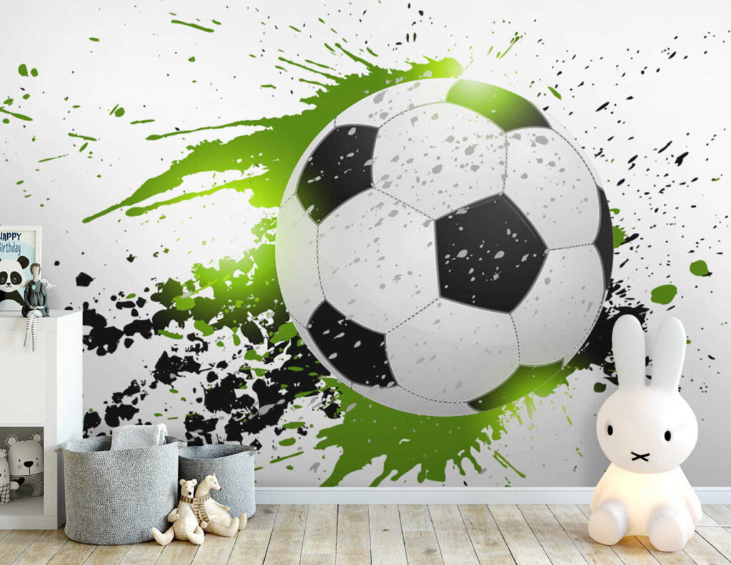 Futbal v zelených škvrnách — interiér 5