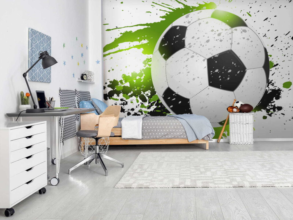 Futbal v zelených škvrnách — interiér 6