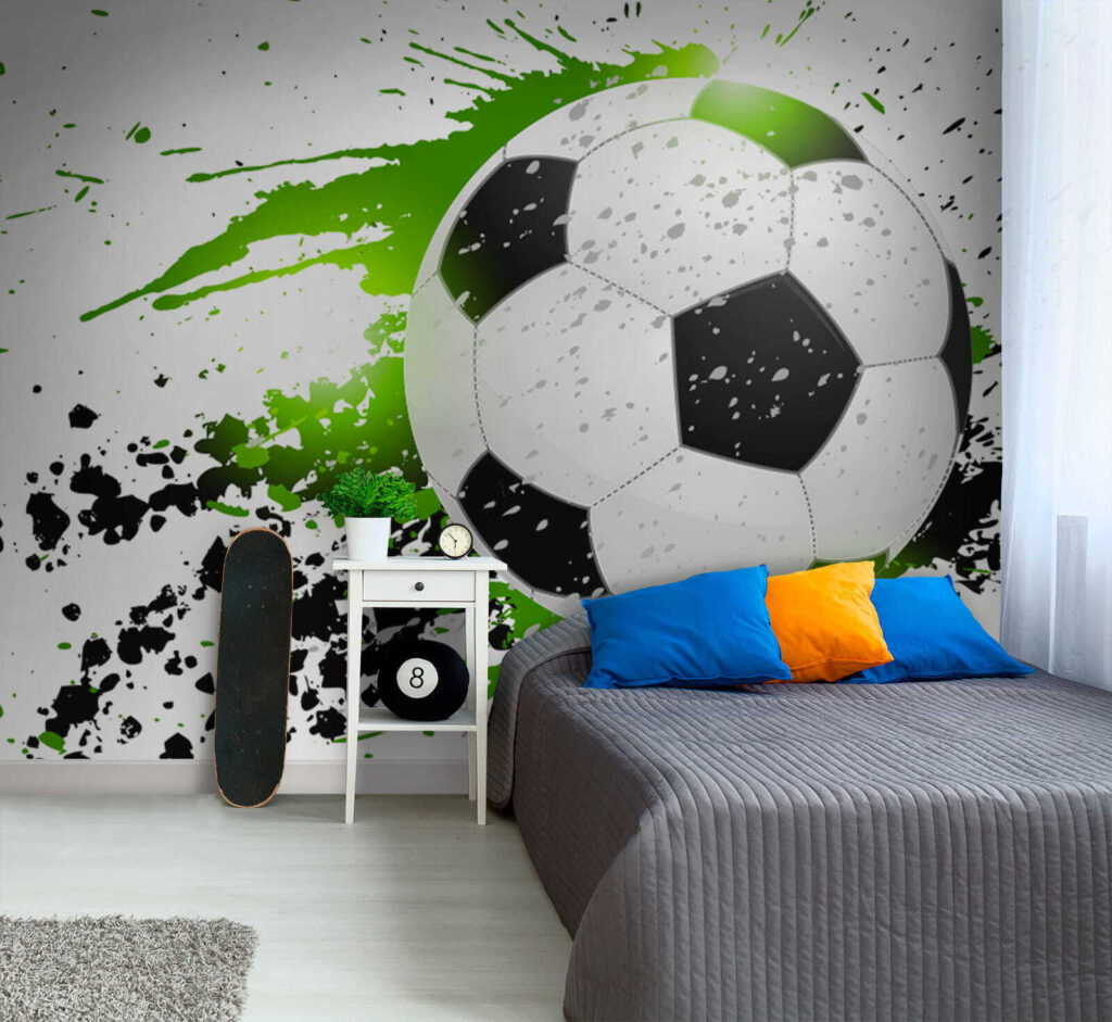 Futbal v zelených škvrnách — interiér 7