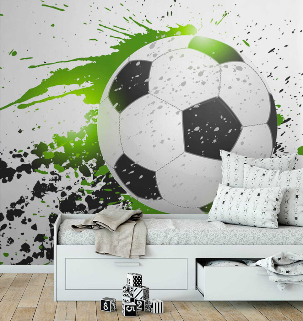 Futbal v zelených škvrnách — interiér 9