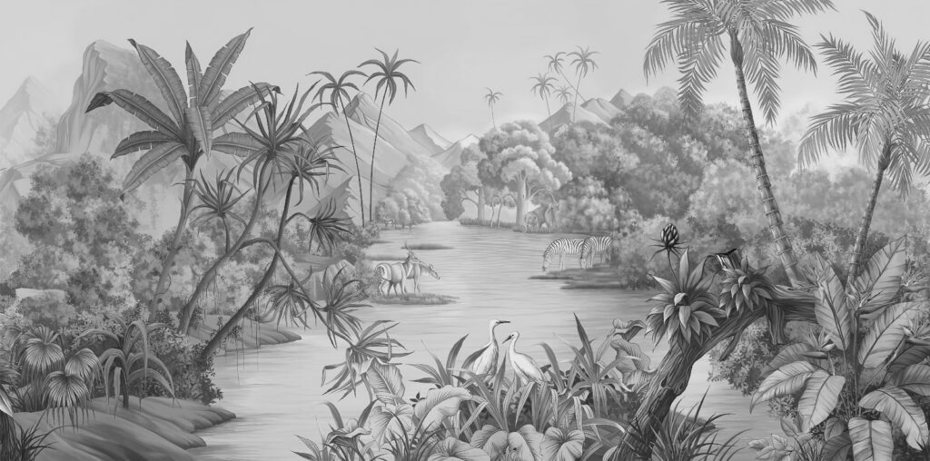 Lodky na tropickej vode — celý dizajn