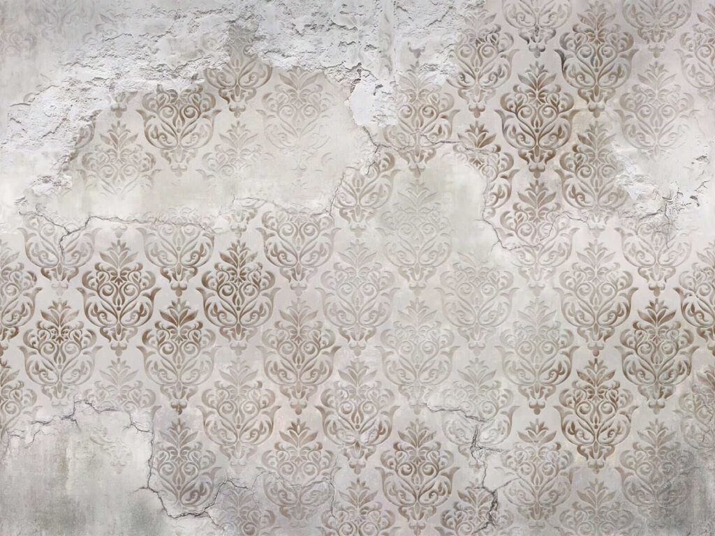 Staré kvetinové ornamenty — celý dizajn