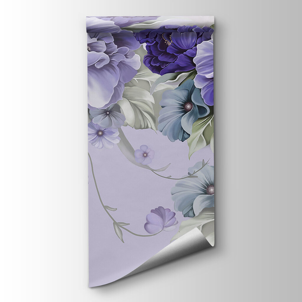 Plné kvety pozdĺž rohov — pohľad na tovar