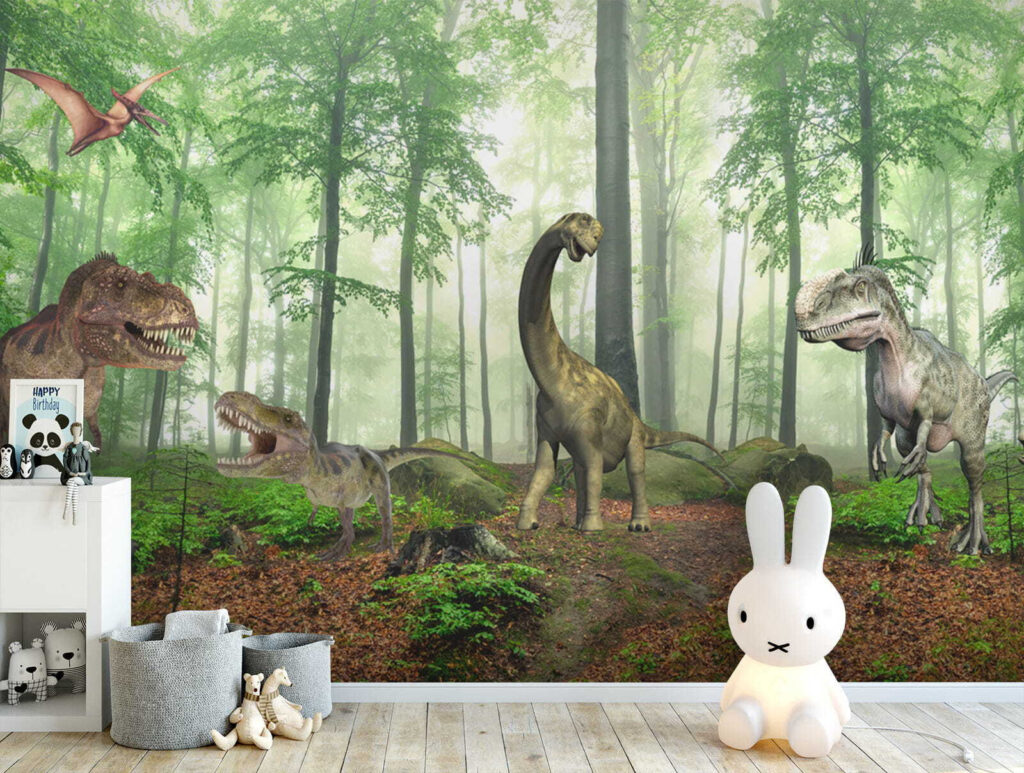 Dinosaury v slnečnom lese — interiér 5