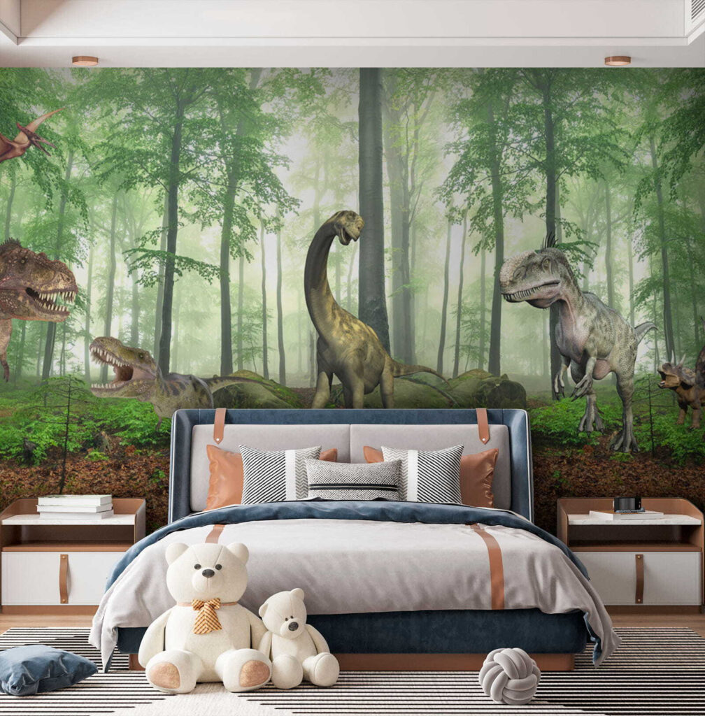 Dinosaury v slnečnom lese — interiér 9