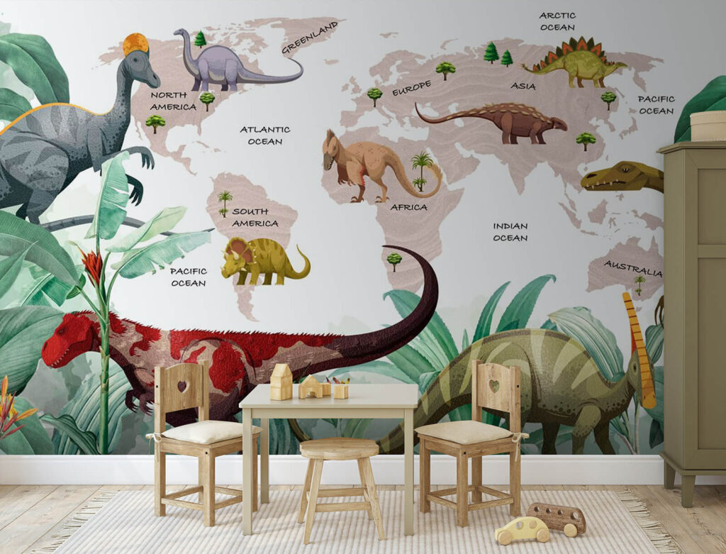 Dinosaury pred mapou — interiér 2