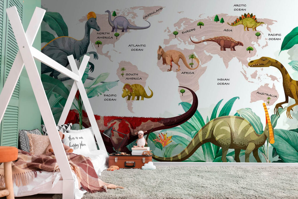 Dinosaury pred mapou — interiér 3