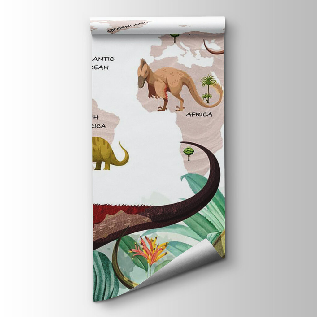Dinosaury pred mapou — pohľad na tovar