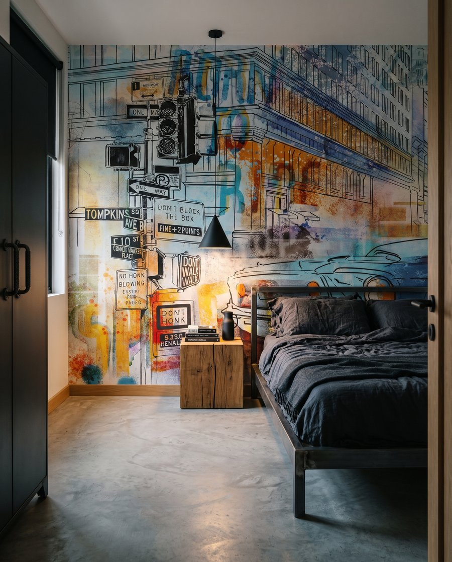 Veteránske auto v meste v interiéri