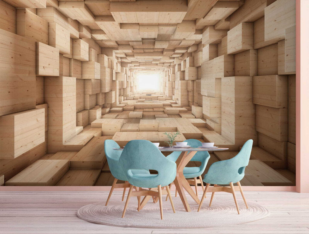 Tunel z blokov — interiér 1