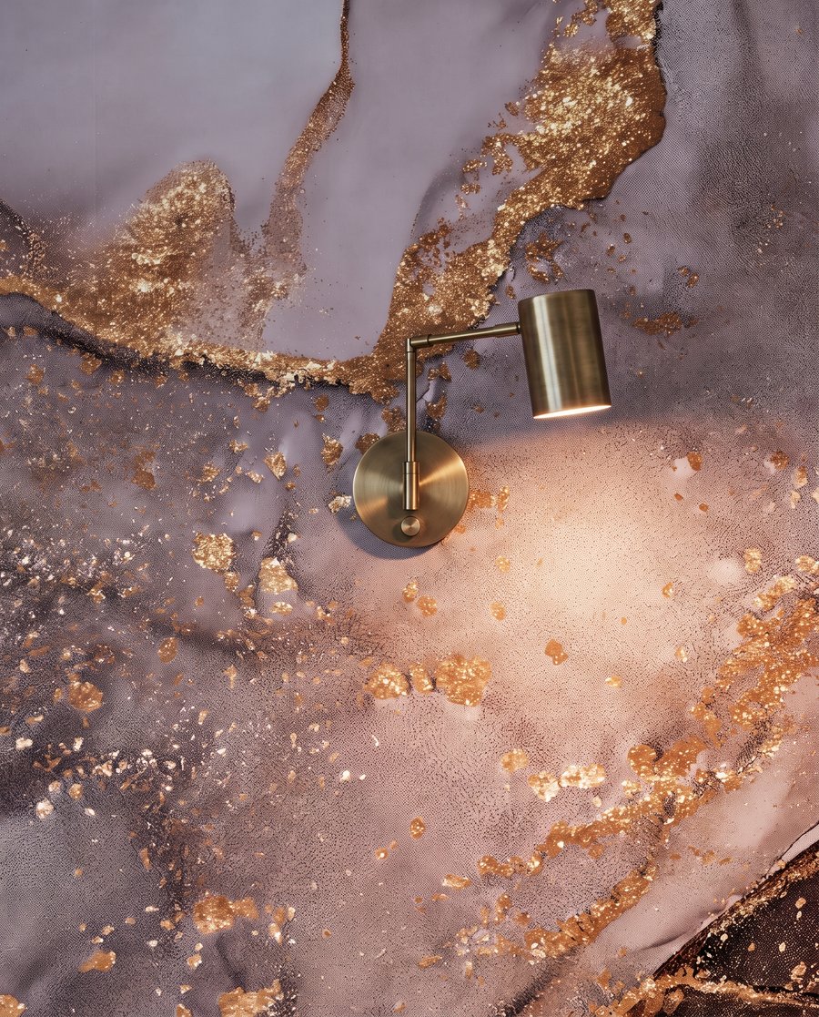 Zlaté žilky v kameni — detail