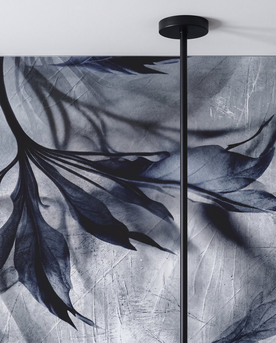 Visiace listy a kvet — detail