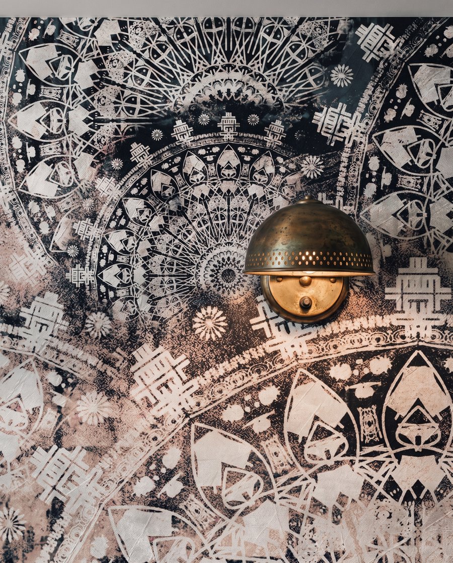 Jemné kruhové ornamenty — detail