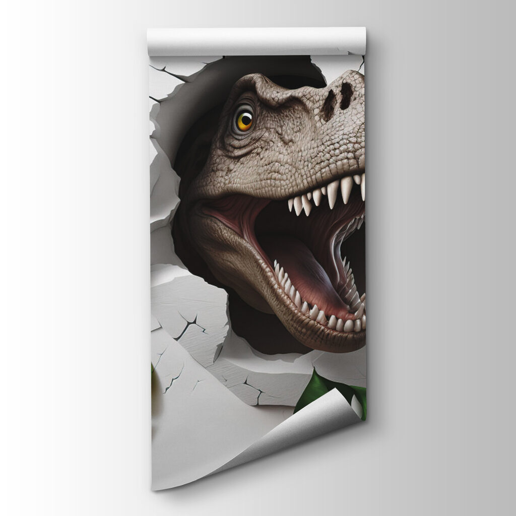 Dinosaurus medzi listami — pohľad na tovar