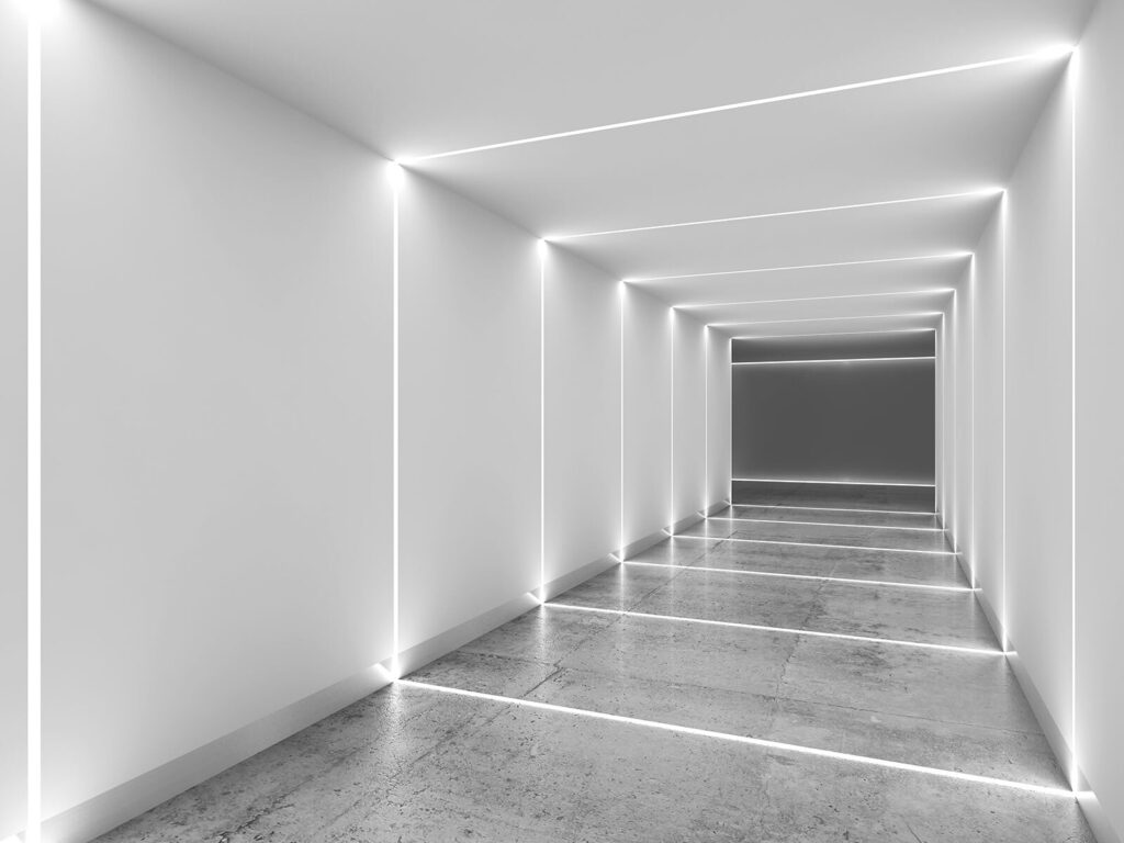 Svetelný tunel — celý dizajn