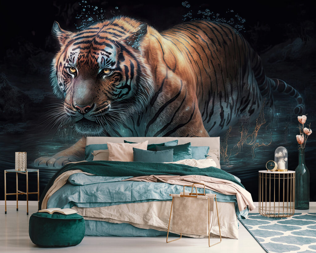 Tiger kráča vodou — interiér 1