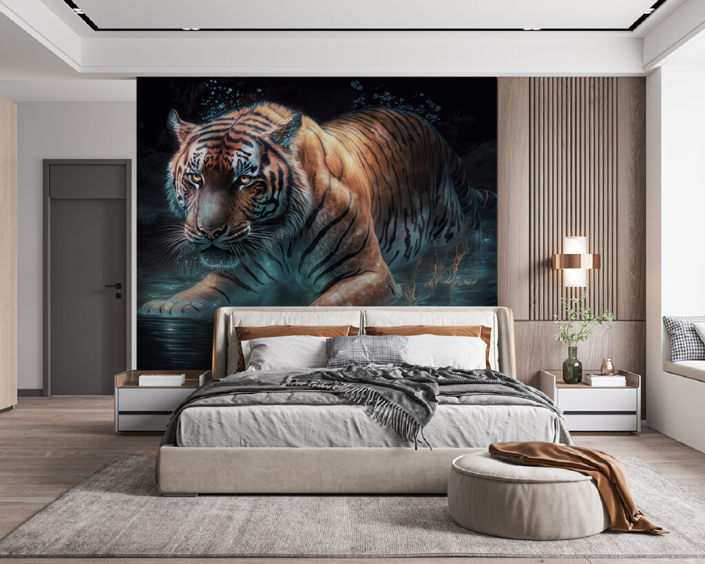 Tiger kráča vodou — interiér 2