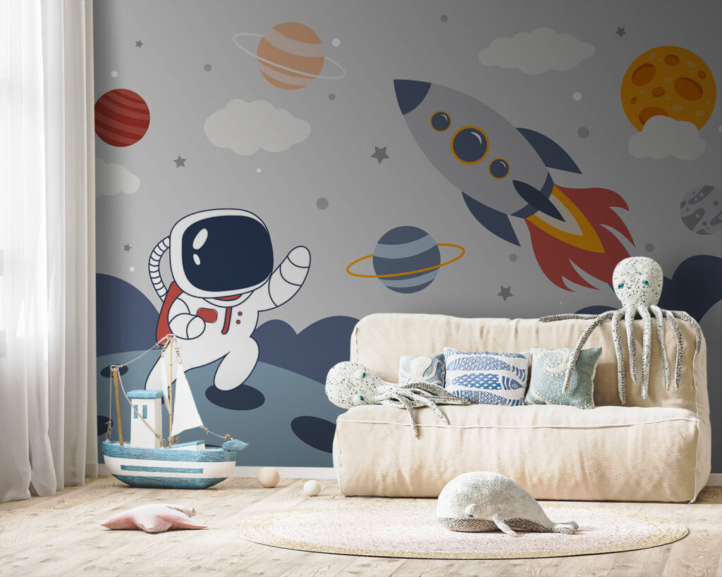 Raketa a malý astronaut — interiér 2
