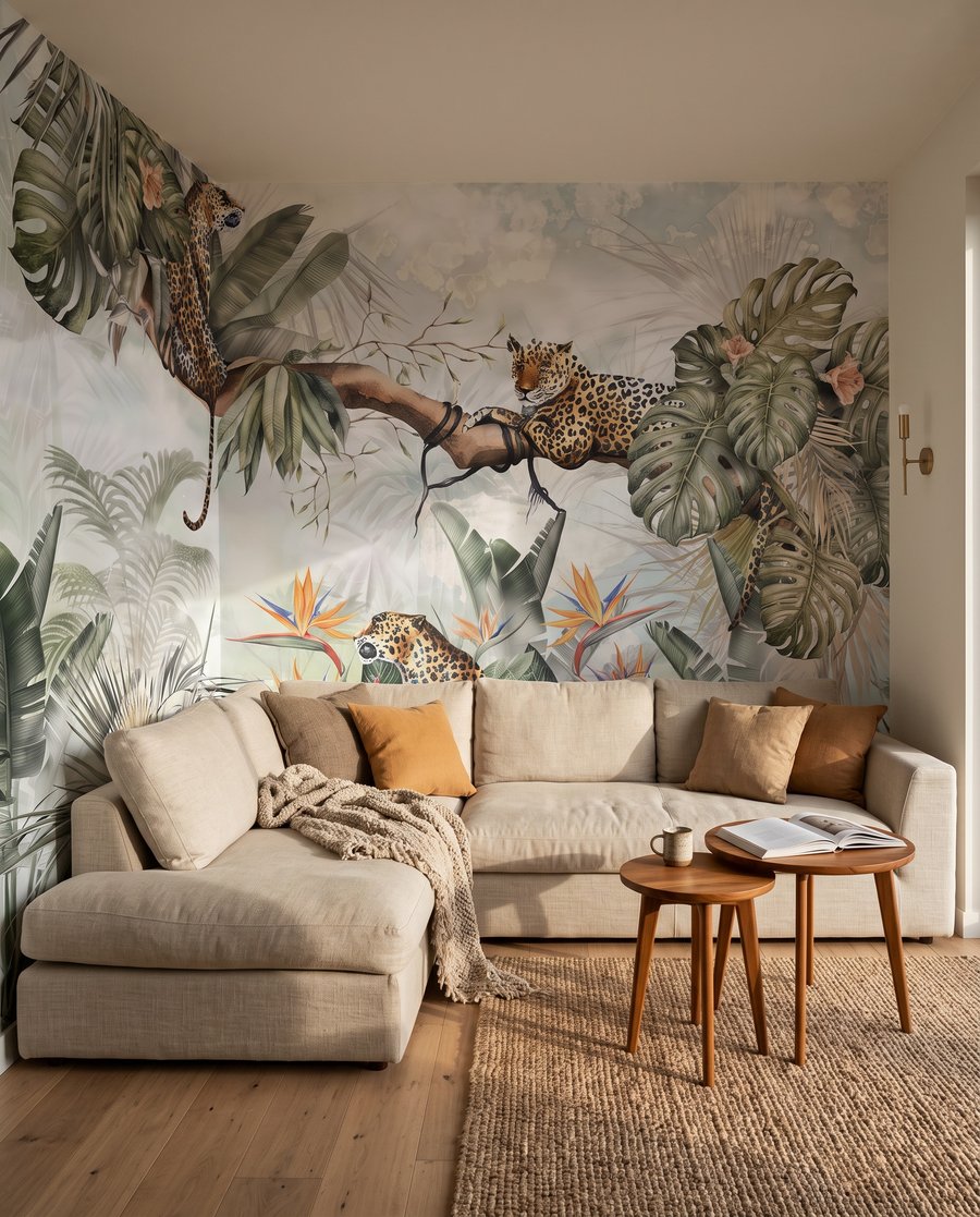 Leopardy medzi palmami — interiér 3