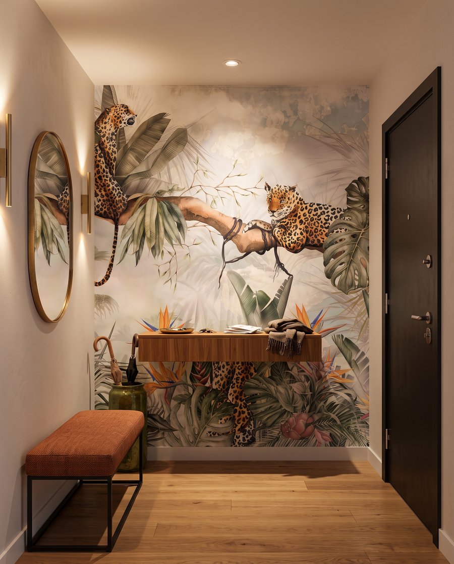 Leopardy medzi palmami — interiér 4