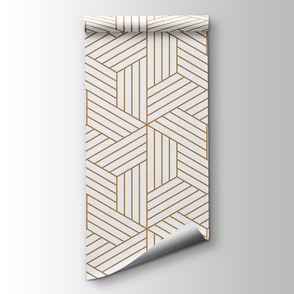 Zlaté geometrické vzory — pohľad na tovar