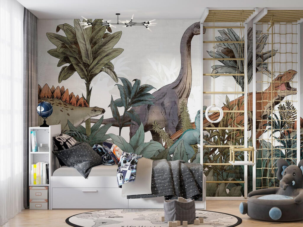 Dinosaury medzi listami — interiér 1