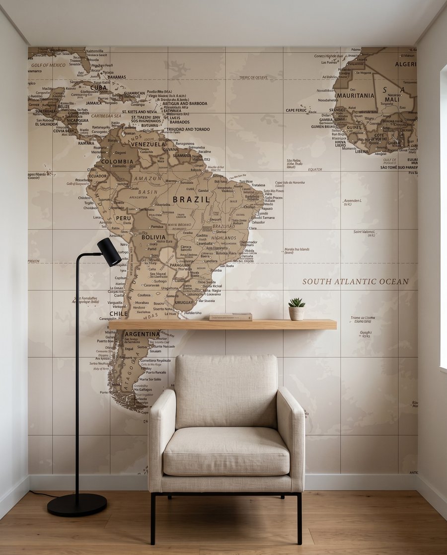 Stará mapa sveta — interiér 7