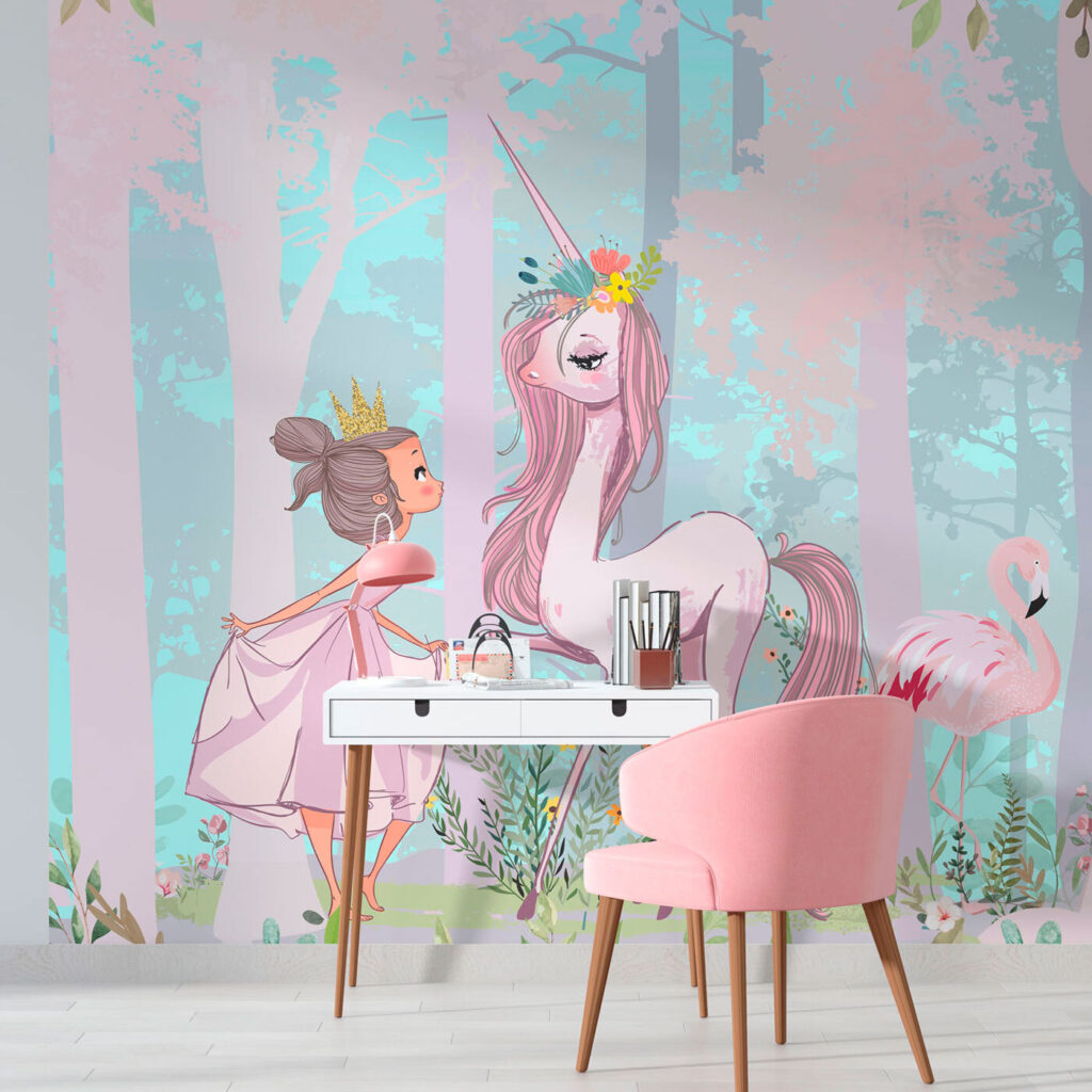 Princezná s plameniakom — interiér 1